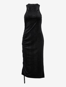 Ruche Dress - sukienki dopasowane - black