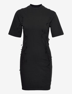 Sharp Jersey Dress - sommerkleider - faded black