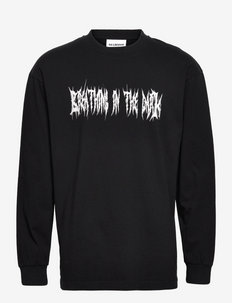 Boxy Tee Long Sleeve - t-shirts - faded black