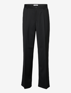 Boxy Suit Pants - formal trousers - black