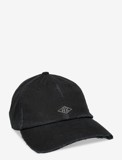 Cotton Cap Distressed - kasketter - faded black