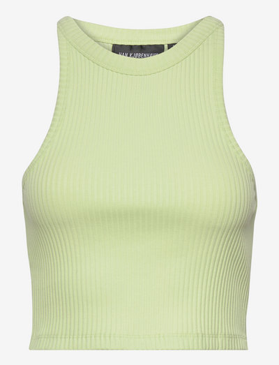 Cropped Racer Top - crop tops - pale green