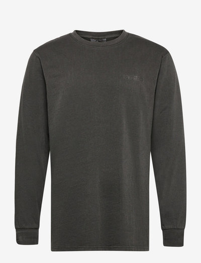 Casual Tee Long Sleeve - perus t-paidat - dark grey logo