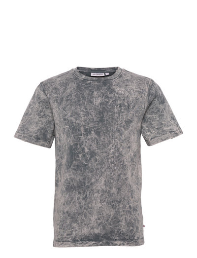 grey acid wash tee