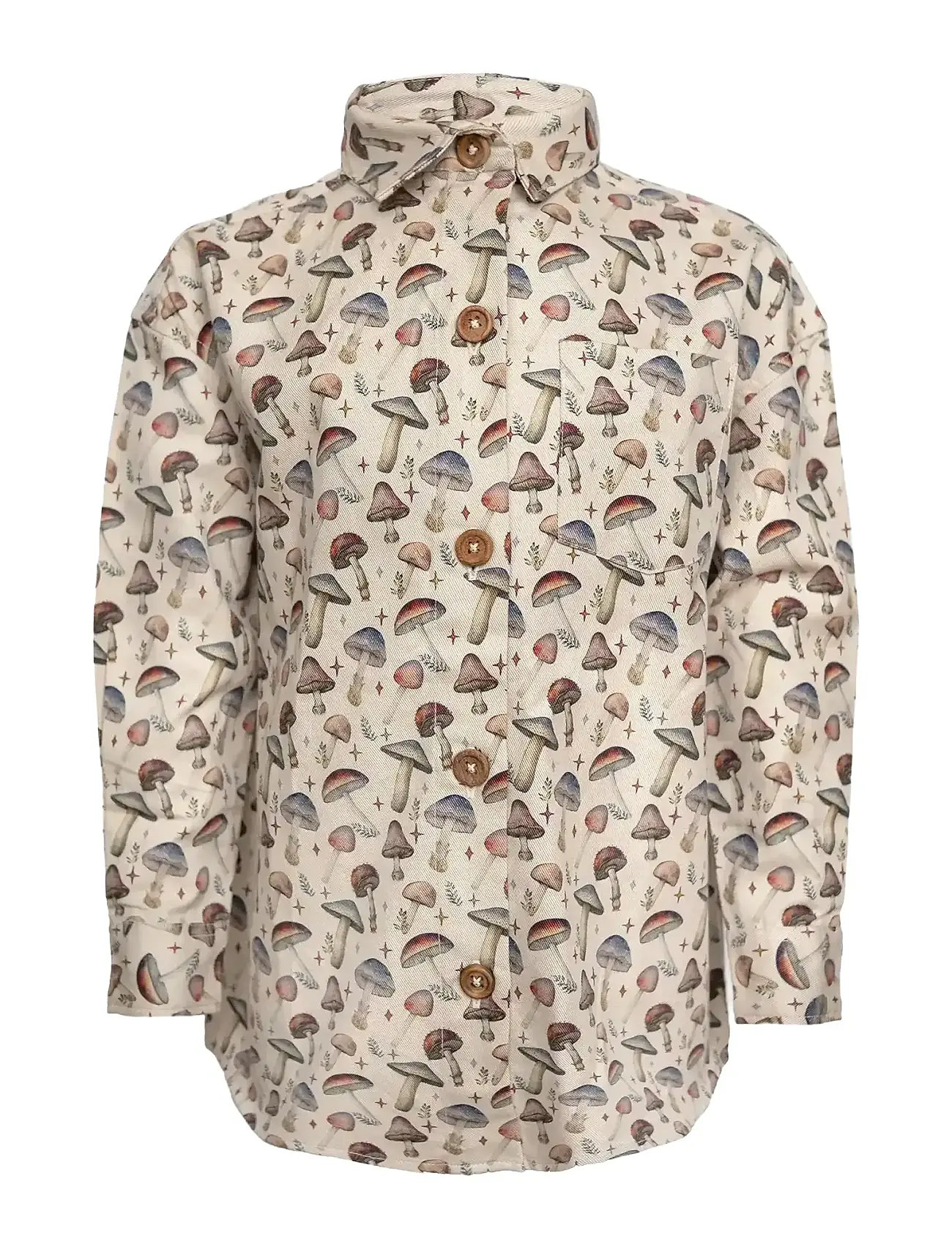 HANEVILD Mushroom Shirt, Klassisch Beige - 104 - Kinder