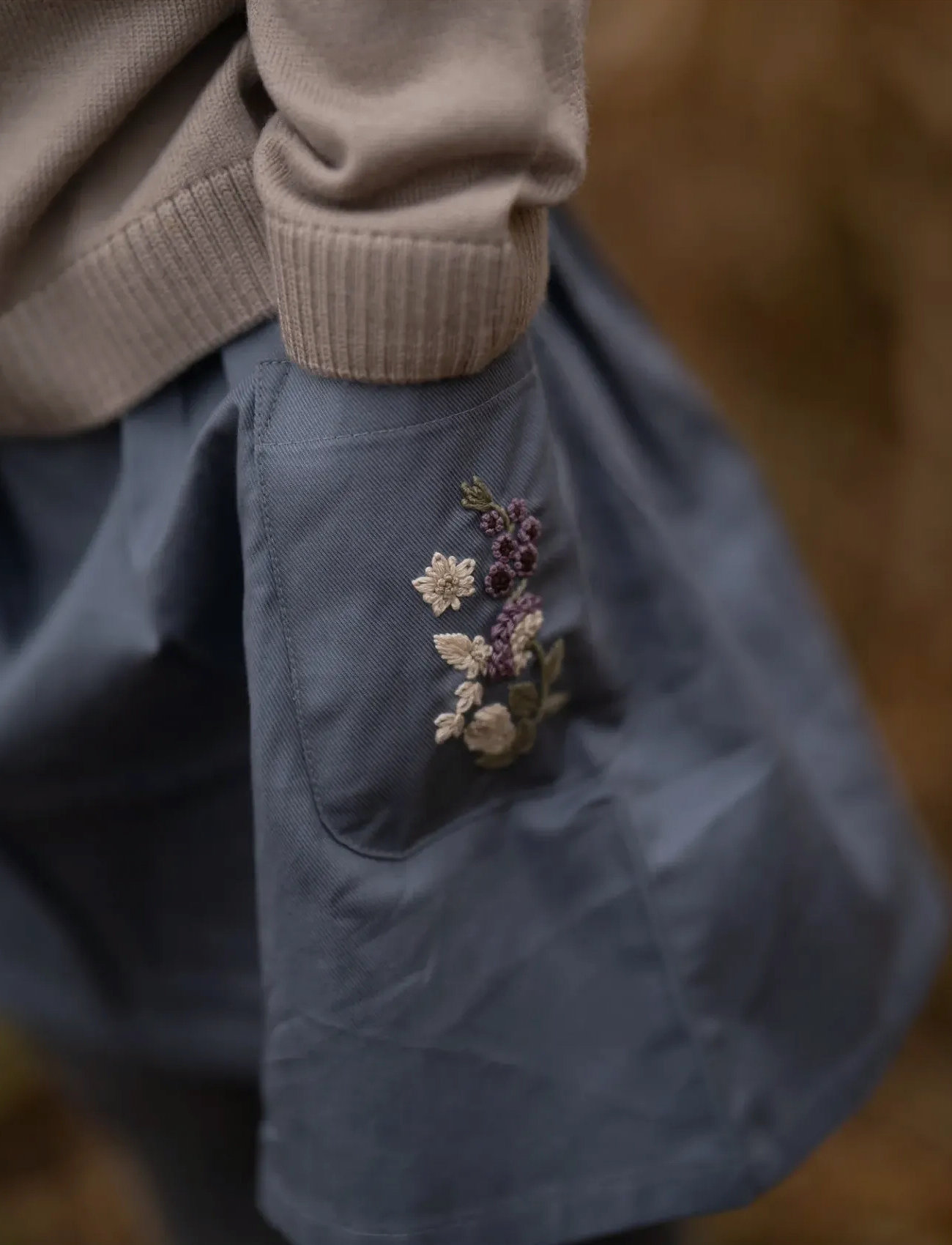 Hanevild Laila Skirt, 104, Blue, Nederdele > Korte Nederdele, Børn