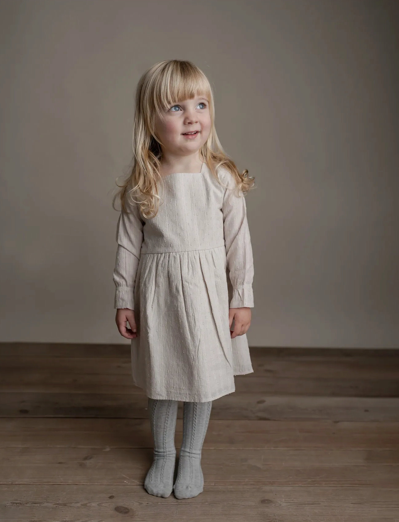 Hanevild Lace Dress, 80, Beige, Fritidskjoler > Fritidskjoler Med Lange Ærmer, Børn