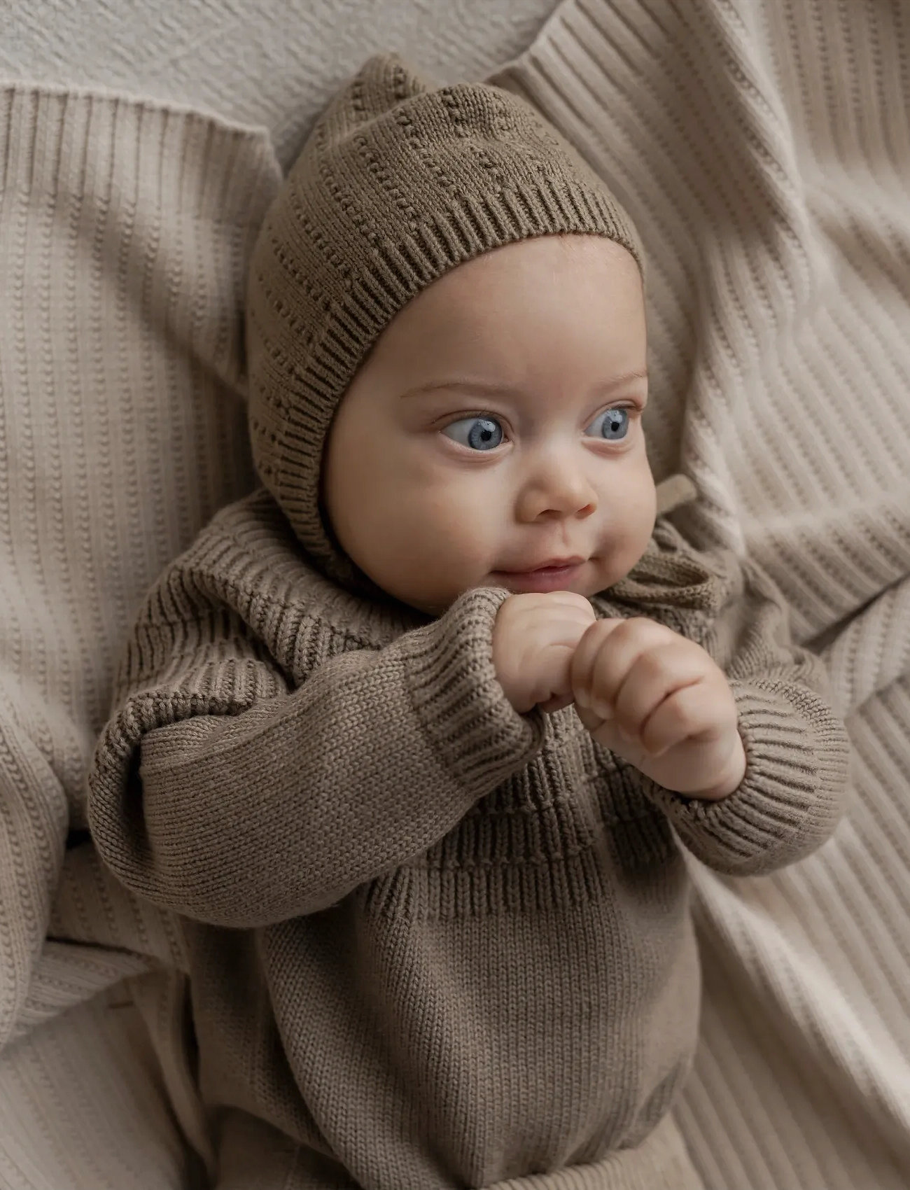 Hanevild Babyhat, 74, Beige, Huer > Babyhuer, Børn