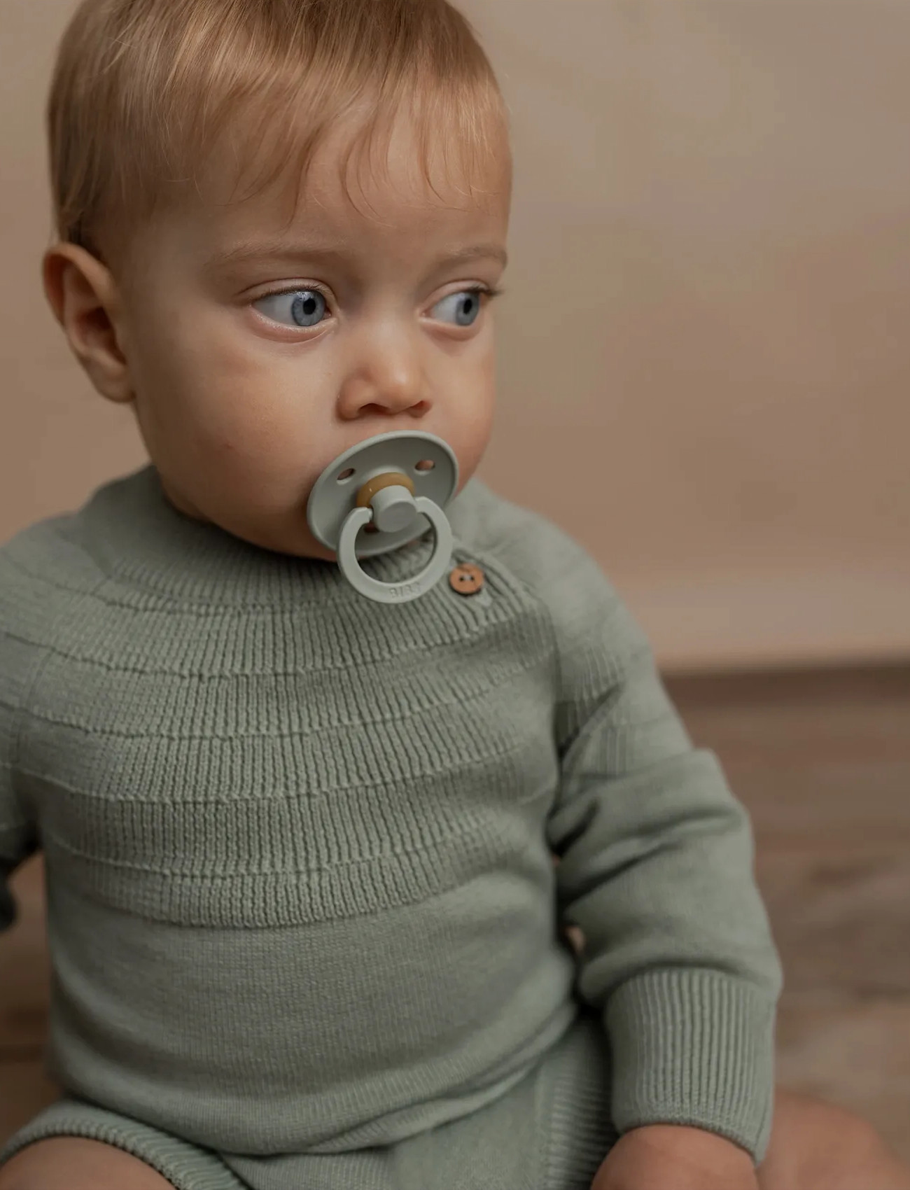 Hanevild Mingus Romper, 74, Green, Bodysuits > Langærmede Bodysuits, Børn