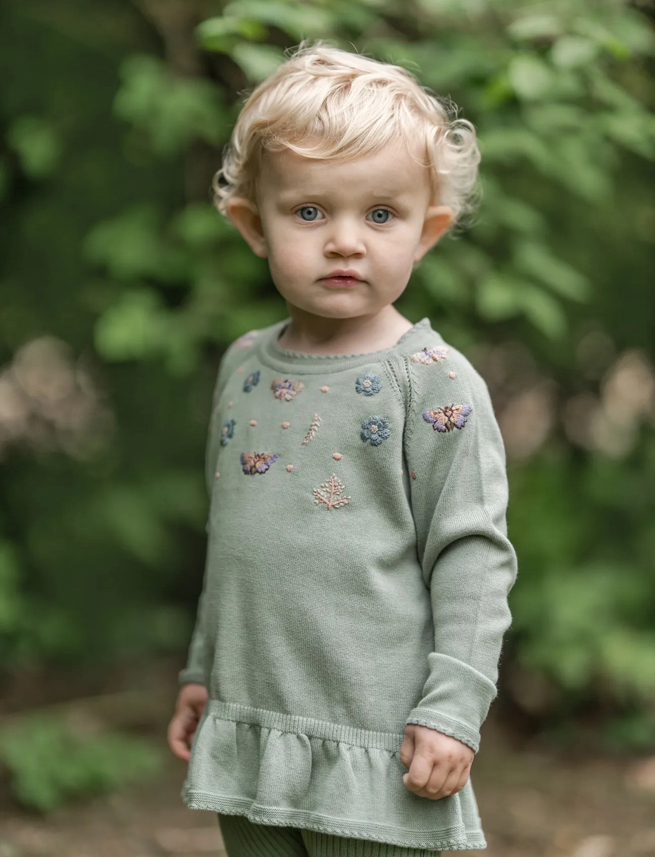 Hanevild Sandra Blouse, 86/92, Green, Strik > Pullovere, Børn