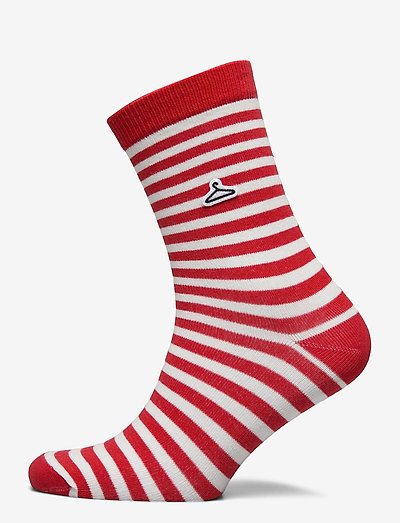 Hanger Striped Sock - strümpfe - red white 1664
