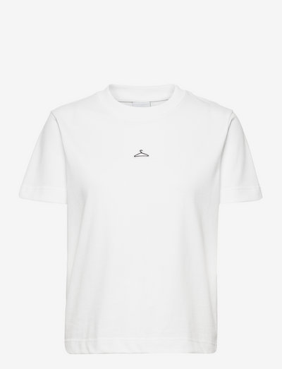 W.Hanger Crop Tee - t-shirts - white