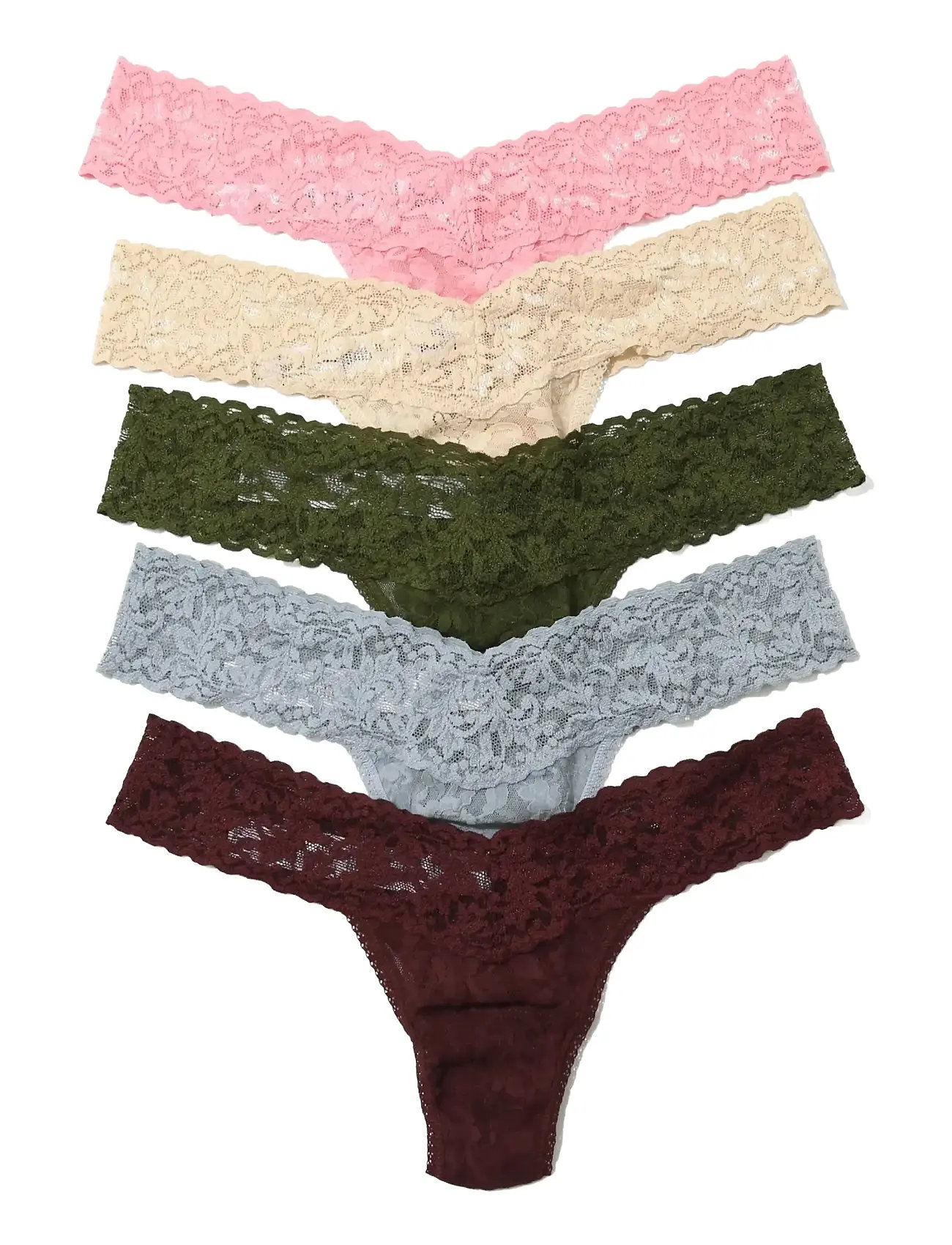 HANKY PANKY Hanky Panky Signature Strickjacke, Low Rise Stringtanga, 5 Pack Boxed Pink - One Size - Damen
