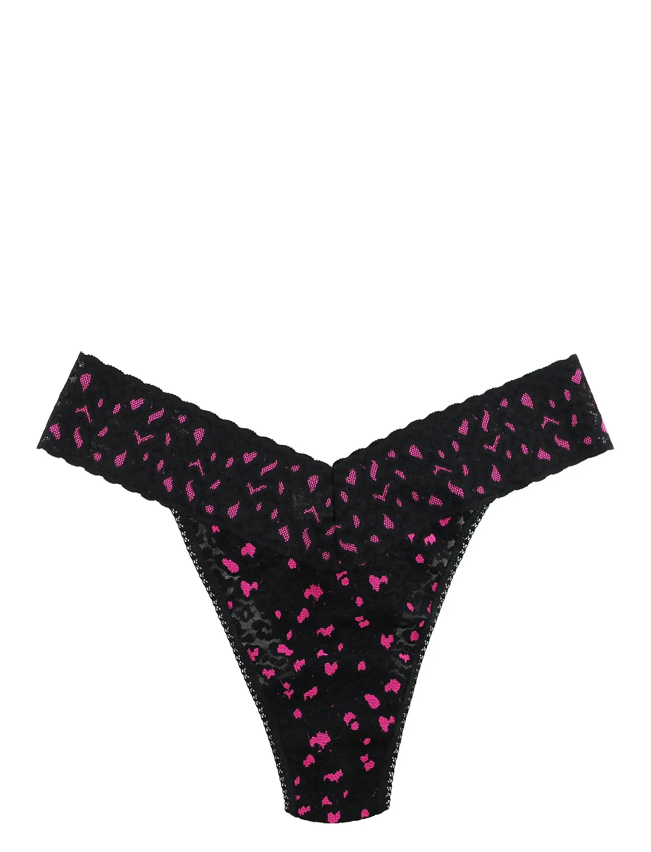 HANKY PANKY Hanky Panky Cross-Dyed Leopard, Original Rise Stringtanga Schwarz - One Size - Damen