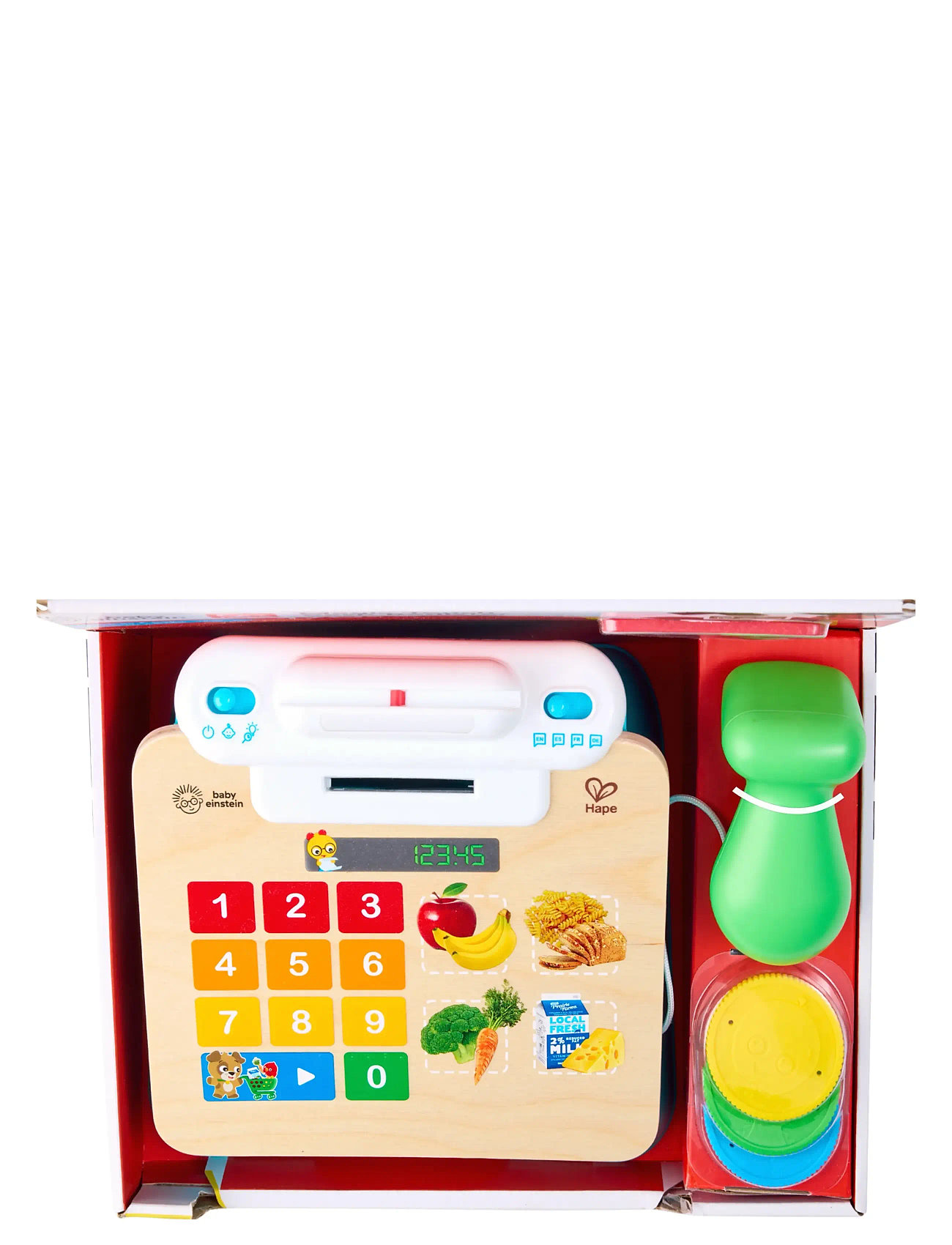 Hape Hape Magic Touch Cash Register Dk/No/Se, One Size, Beige, Rollespil > Markedsboder Og Tilbehør Til Legetøj, Børn