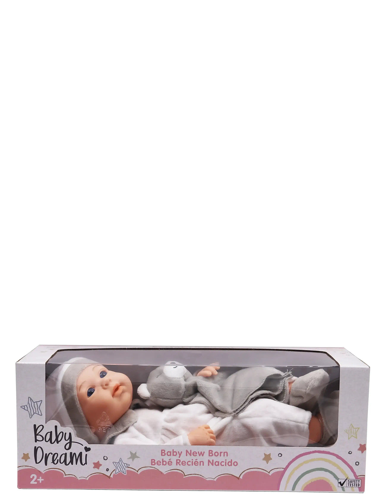 Happy Friend Happy Friend Newborn Lily Doll 35cm, One Size, Grey, Dukker Og Tilbehør > Dukker, Børn