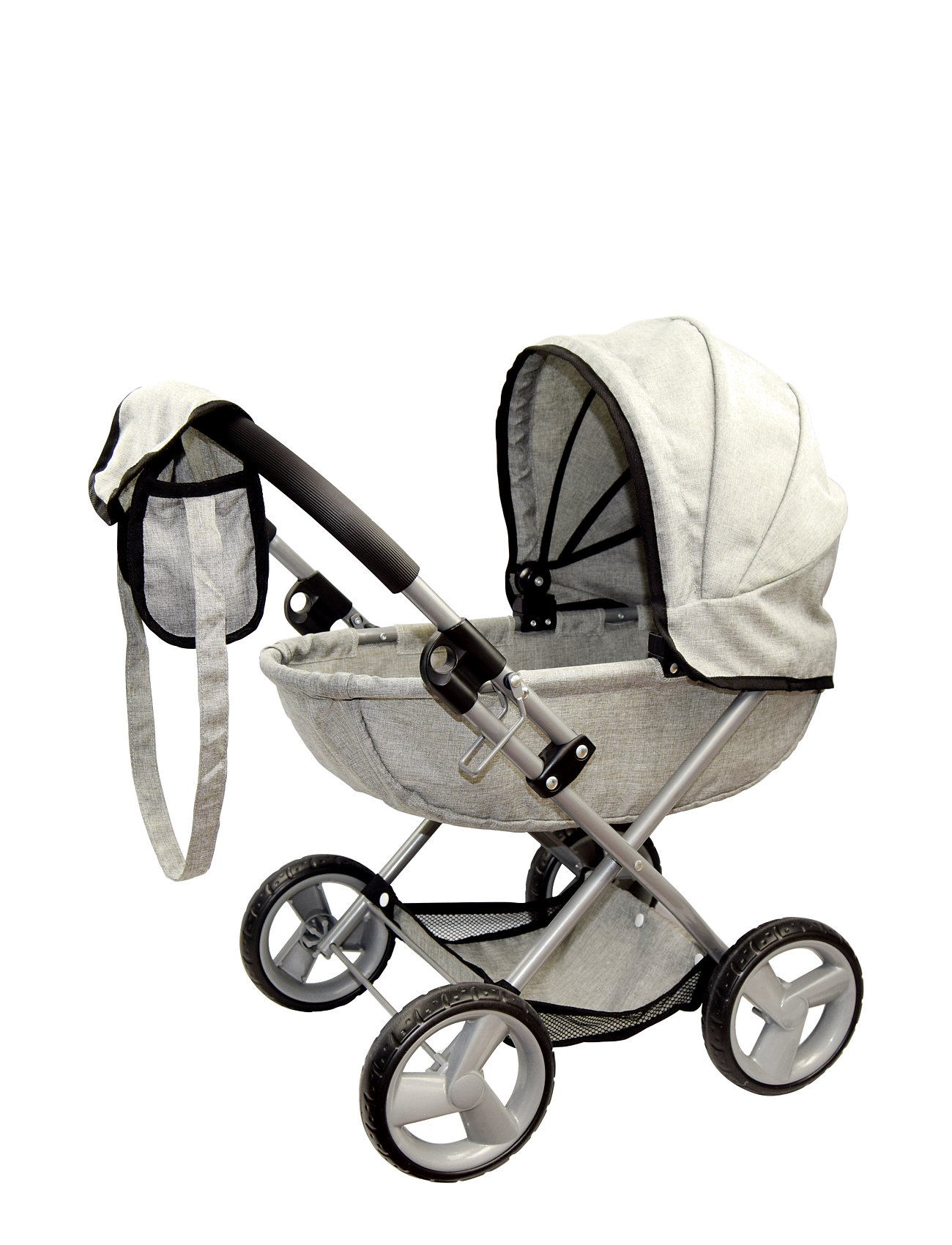 Happy Friend Pram Toys Dolls & Accessories Doll Trolleys Grey Happy Friend
