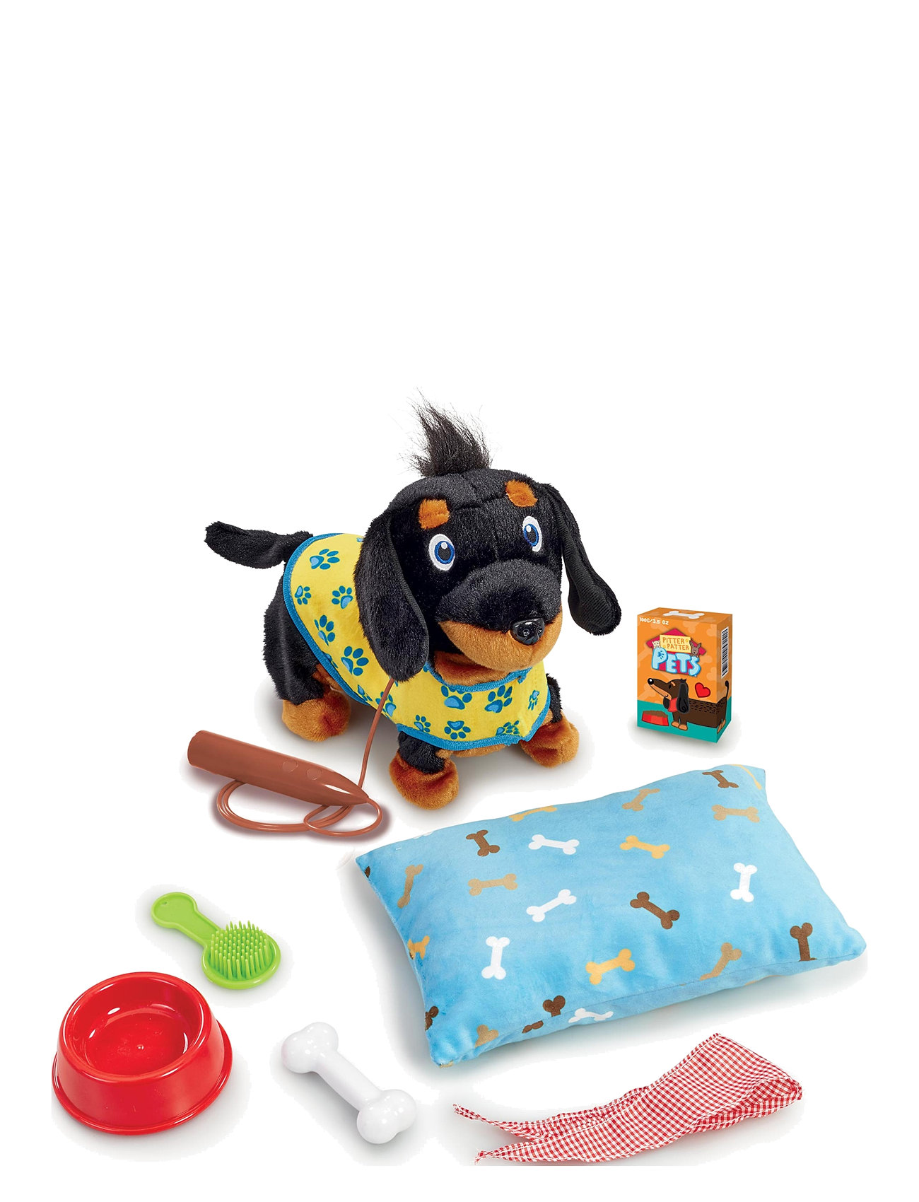 Happy Pets Happy Pets Wiggle Jiggle Dachshund Deluxe Svart