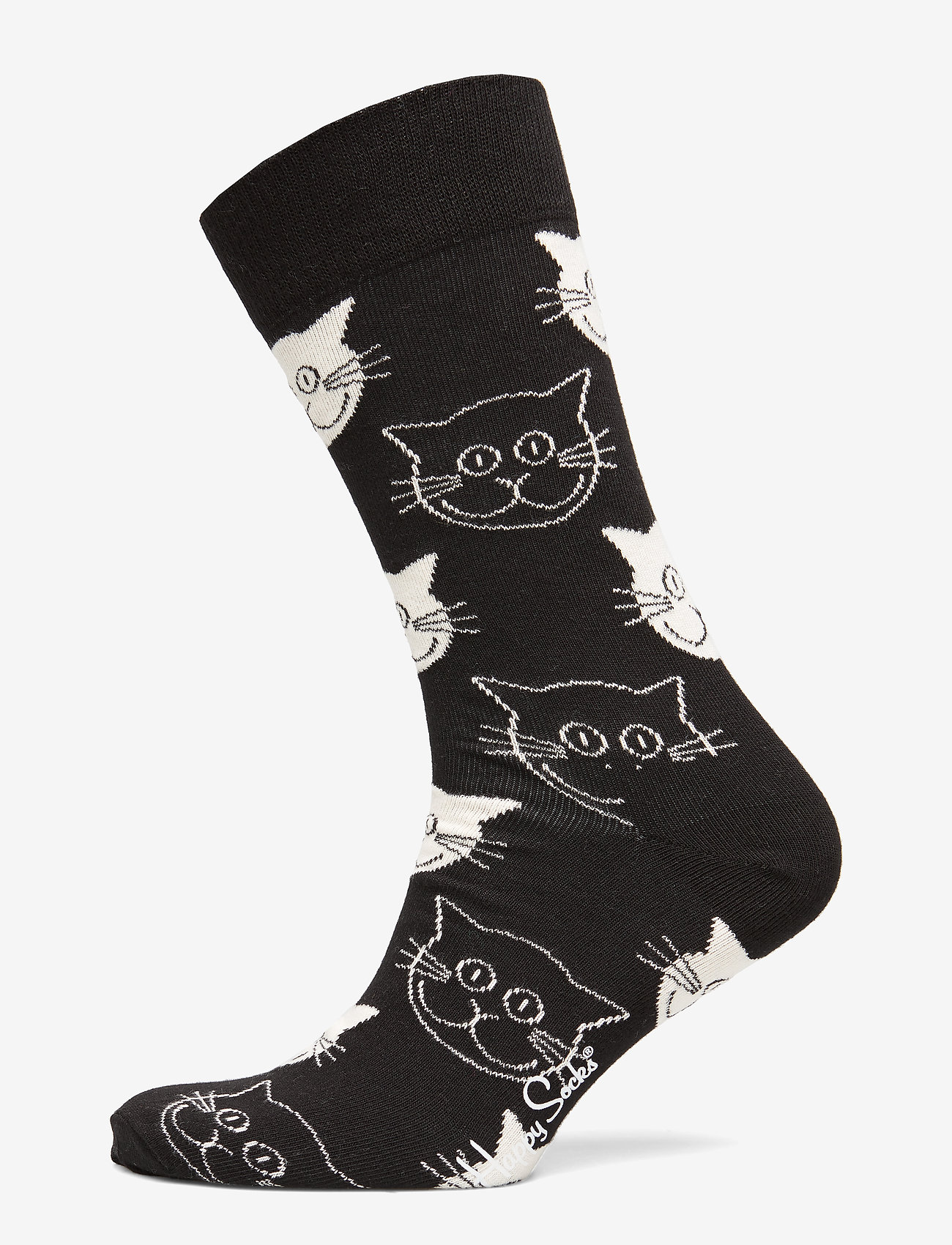 Cat Sock (Black) (54.45 kr) Happy Socks