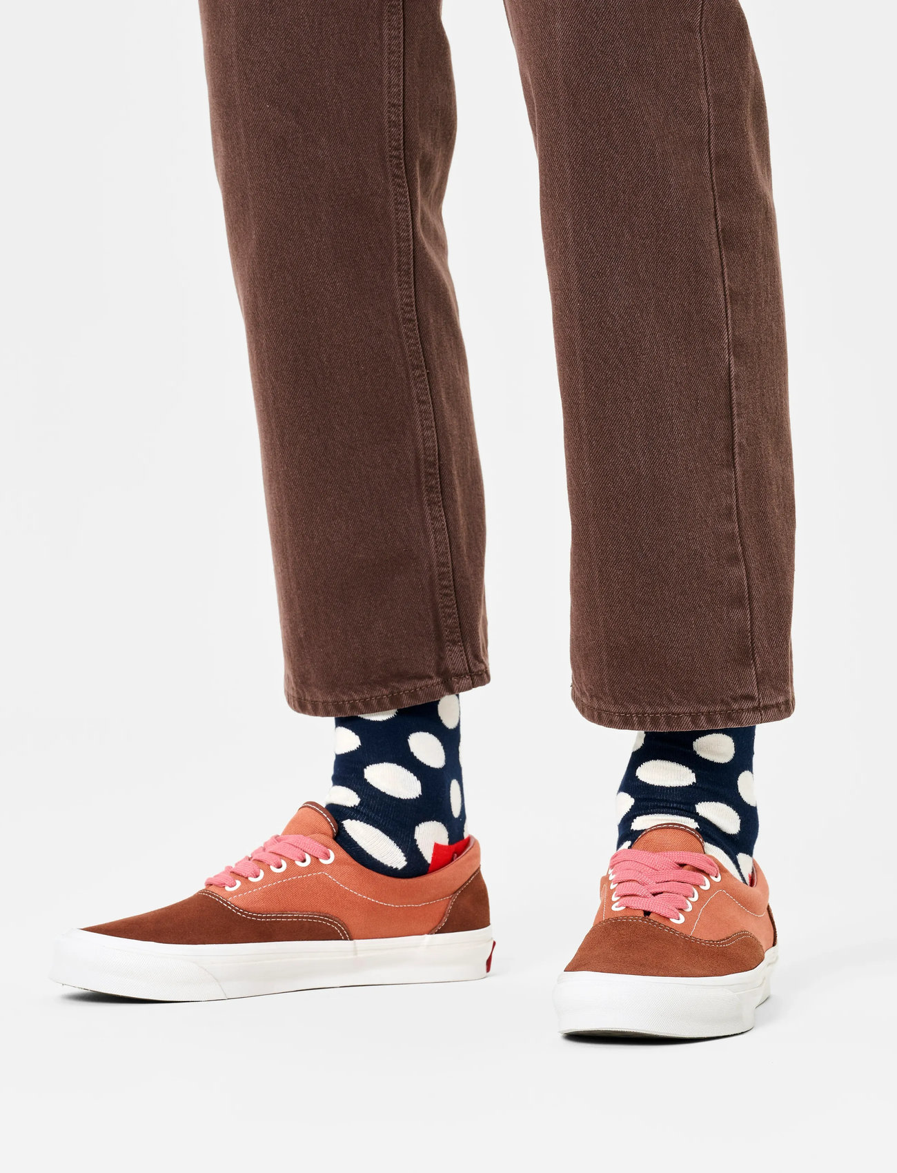 Happy Socks Big Dot Sock, 41-46, Navy, Sokker > Almindelige Sokker, Dame