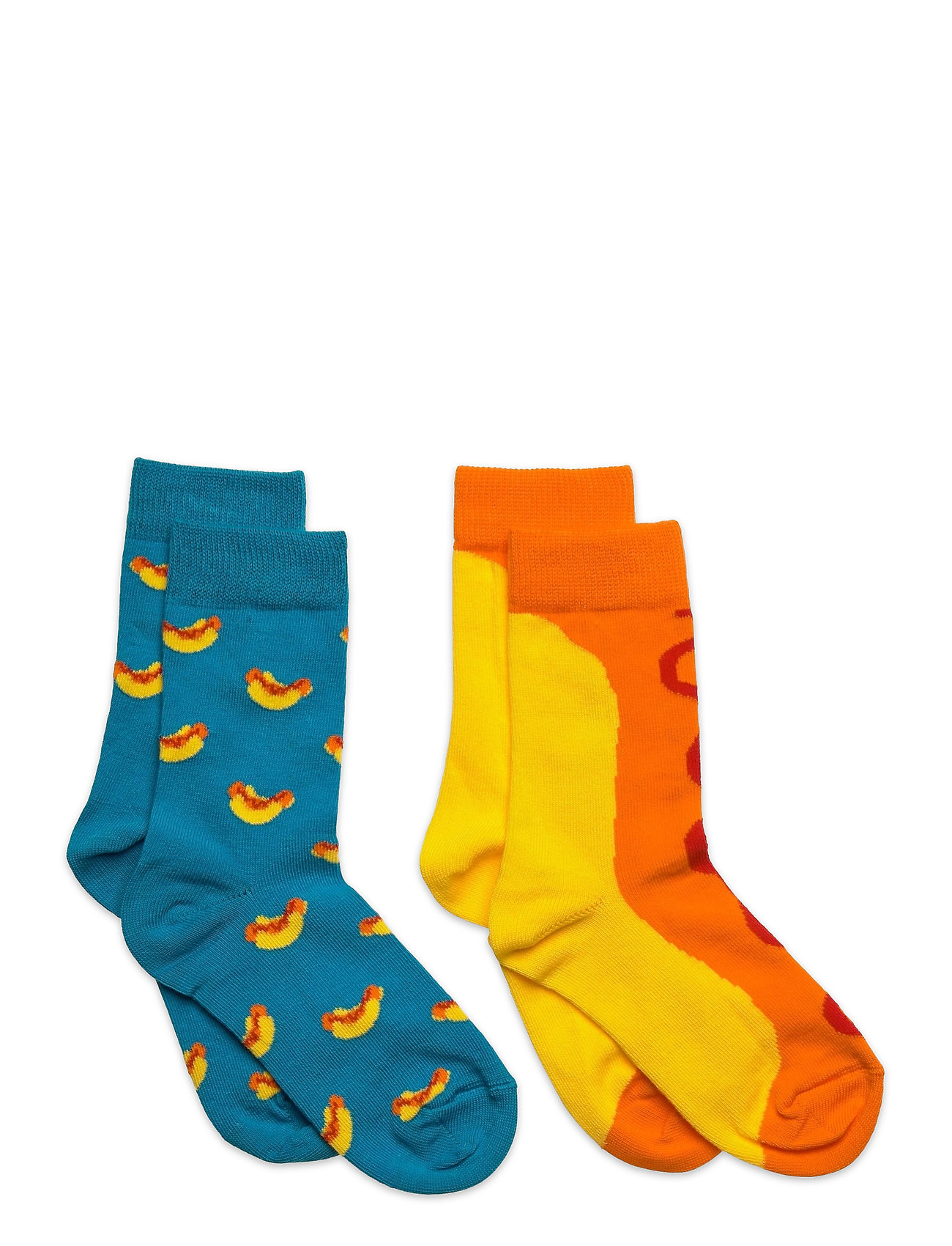 2-Pack Kids Hot Dog Sock Socks & Tights Socks Monivärinen/Kuvioitu Happy Socks