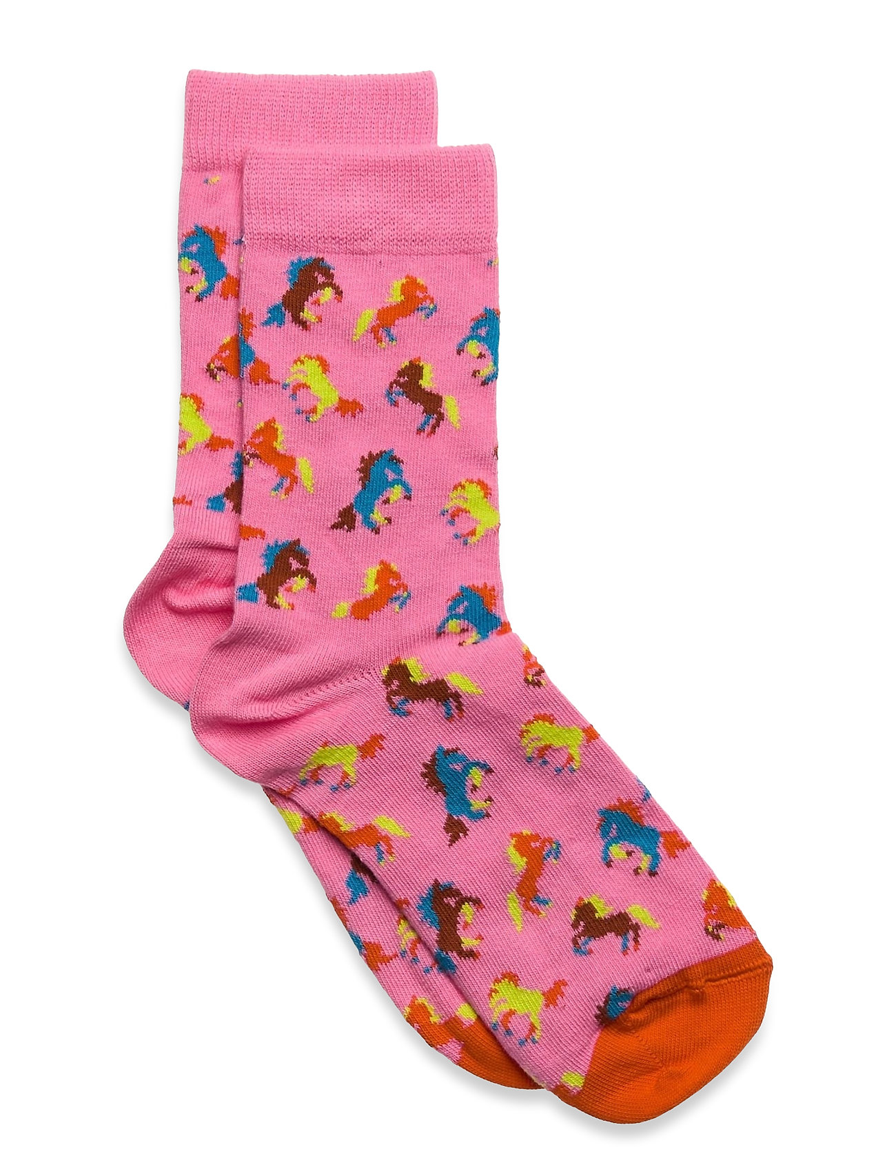 Kids Horse Sock Socks & Tights Socks Vaaleanpunainen Happy Socks