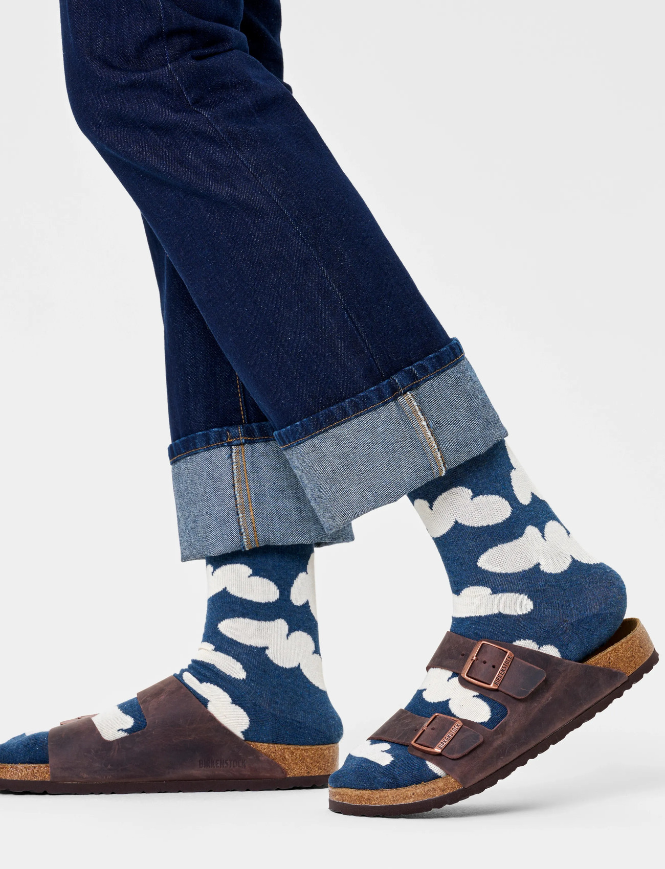 Happy Socks Cloudy Sock, 36-40, Navy, Sokker > Almindelige Sokker, Dame