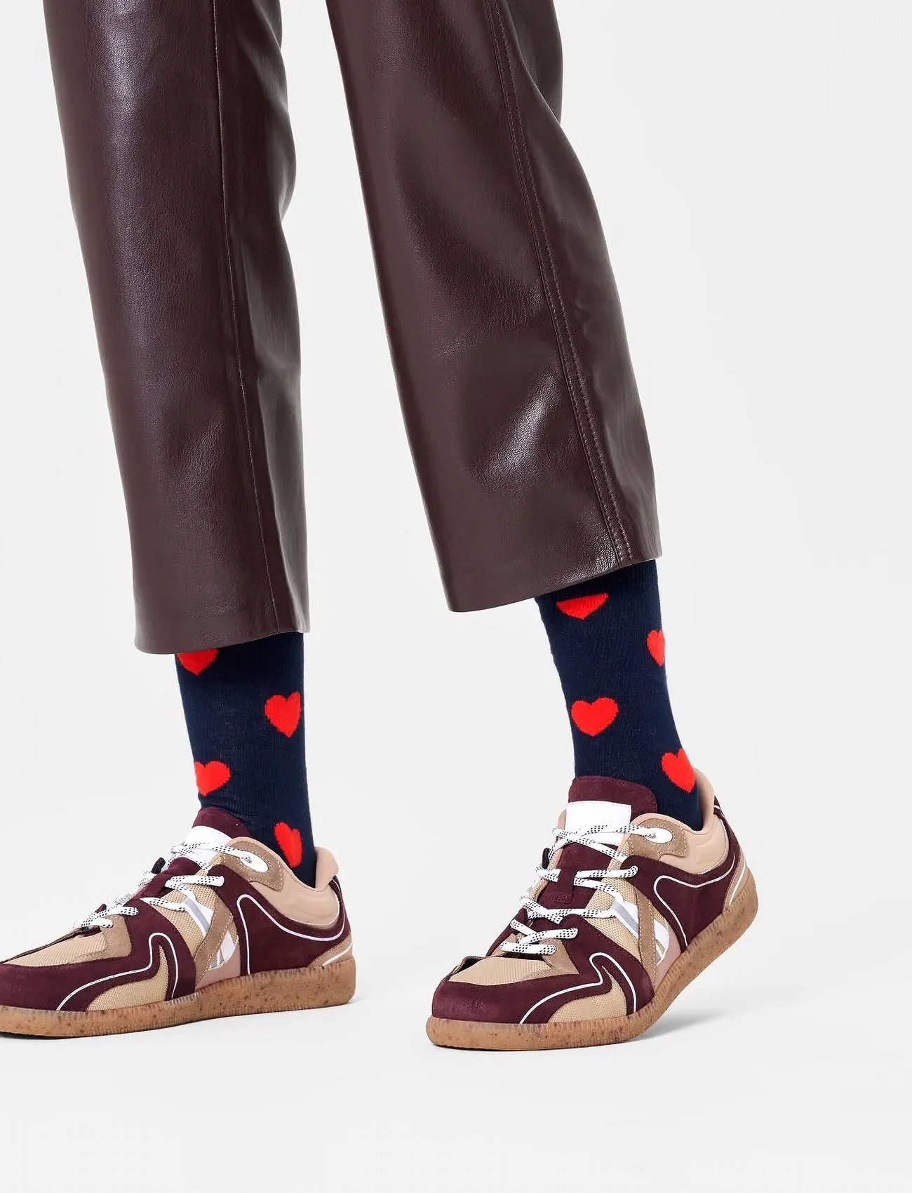 Happy Socks Heart Sock, 36-40, Navy, Sokker > Almindelige Sokker, Dame