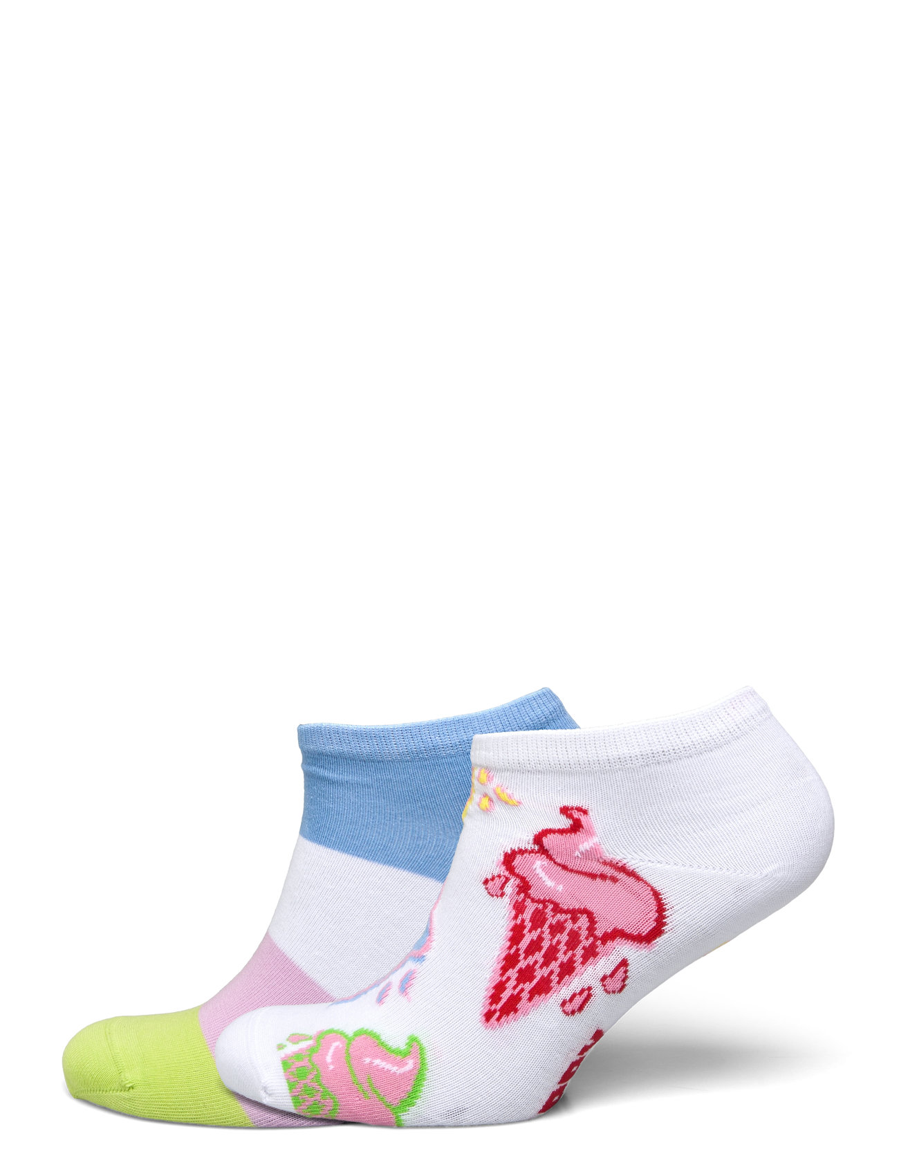 Happy Socks 2-Pack Ice Cream & Stripe Low Socks Vit