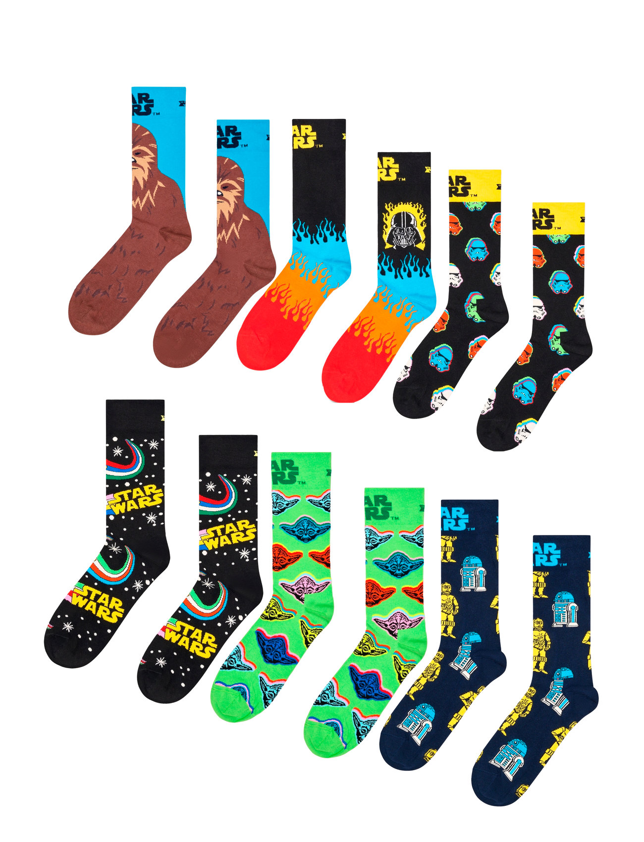 Star Wars™ 6-Pack Gift Set Underwear Socks Regular Socks Multi/patterned Happy Socks