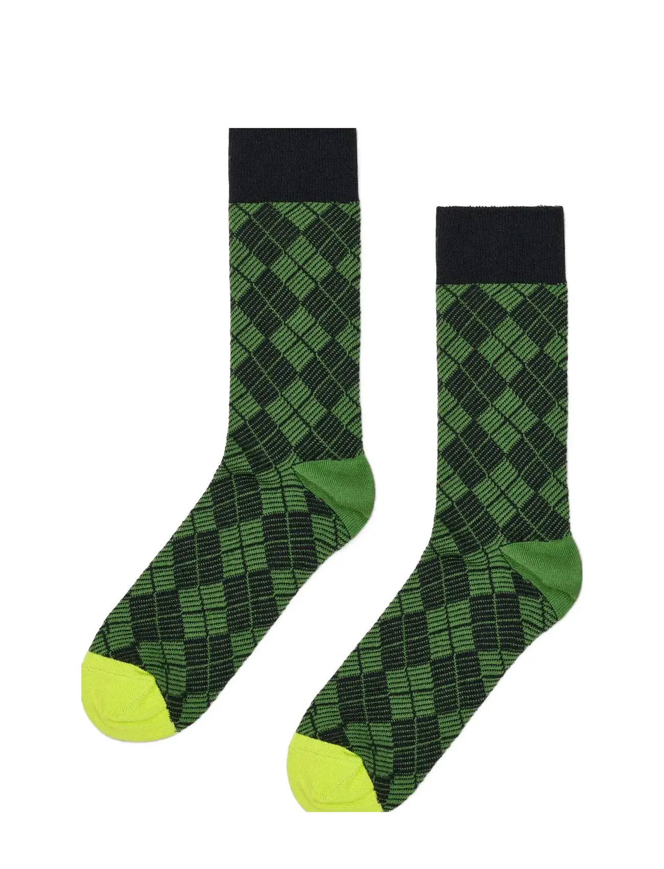 HAPPY Socken Mini Argyle Jaquard Socke Khaki - 36-40 - Damen
