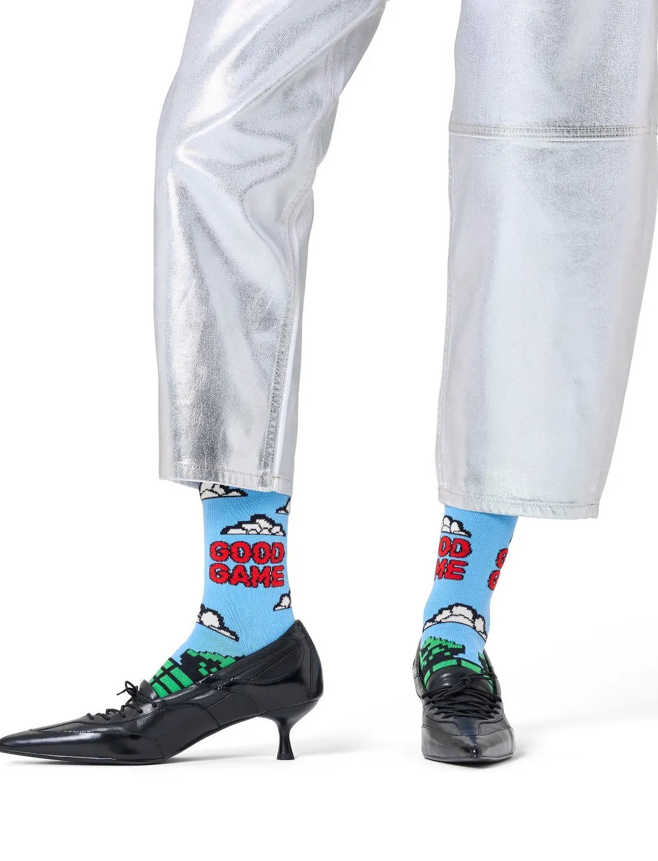 Happy Socks Good Game Sock, 41-46, Blue, Sokker > Almindelige Sokker, Dame