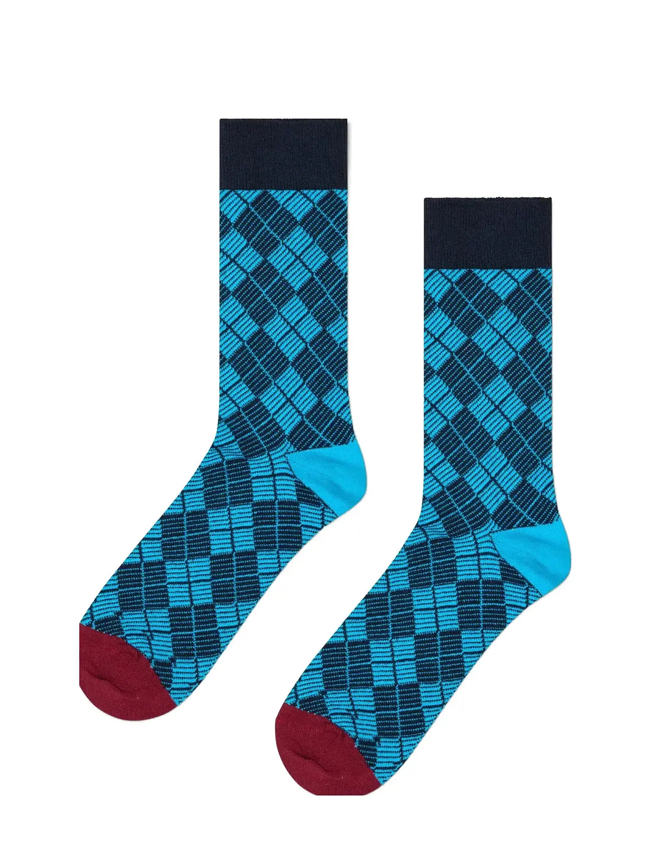 HAPPY Socken Mini Argyle Jaquard Socke Navy - 36-40 - Damen