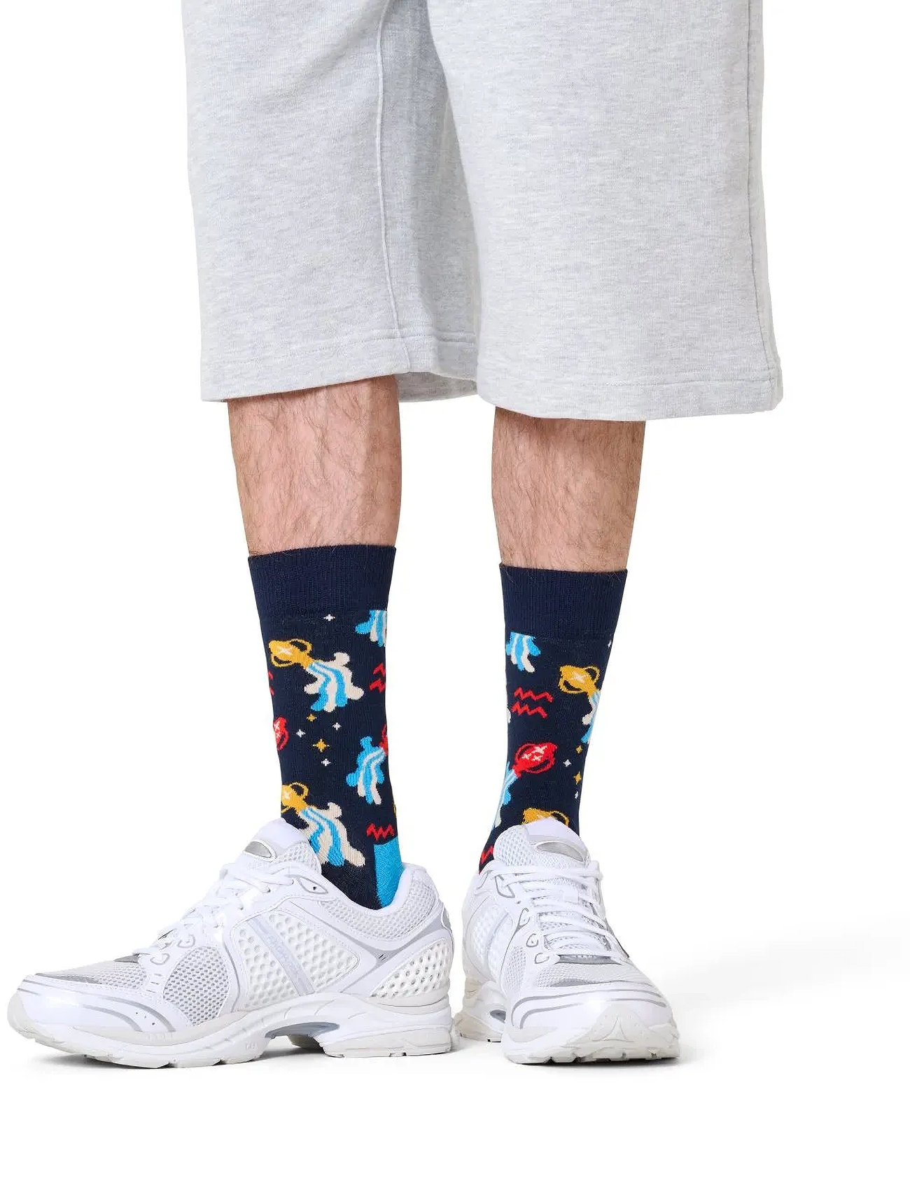 Happy Socks Aquarius Sock, 41-46, Navy, Sokker > Almindelige Sokker, Dame