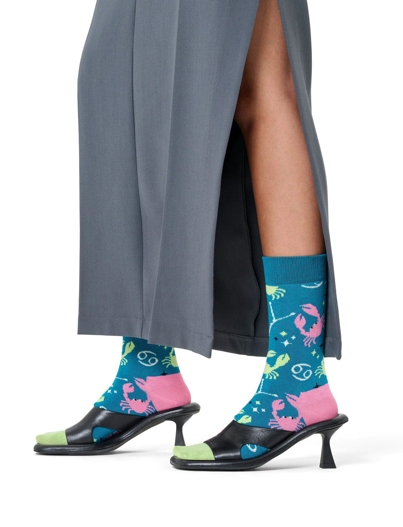 Happy Socks Cancer Sock, 41-46, Blue, Sokker > Almindelige Sokker, Dame