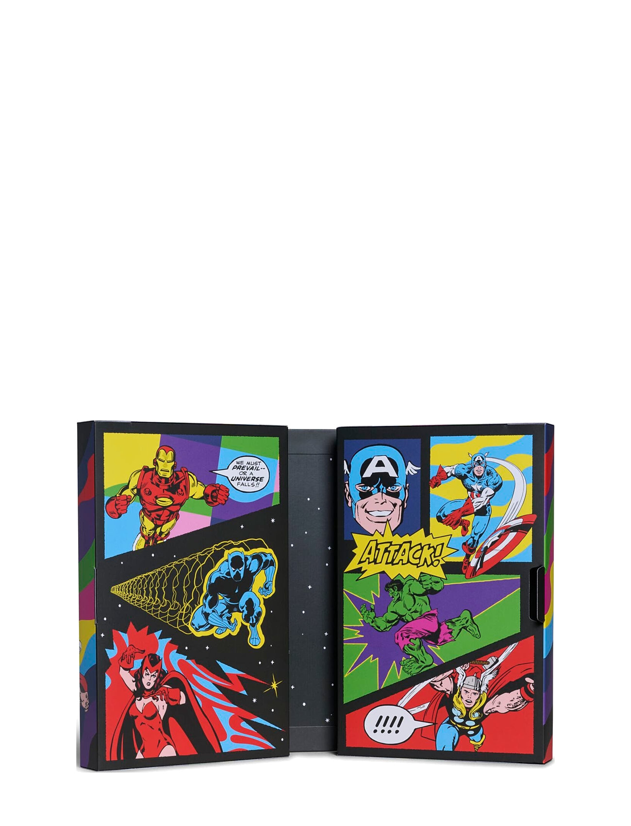 Happy Socks Marvel™ Avengers 6-Pack Gift Set Svart