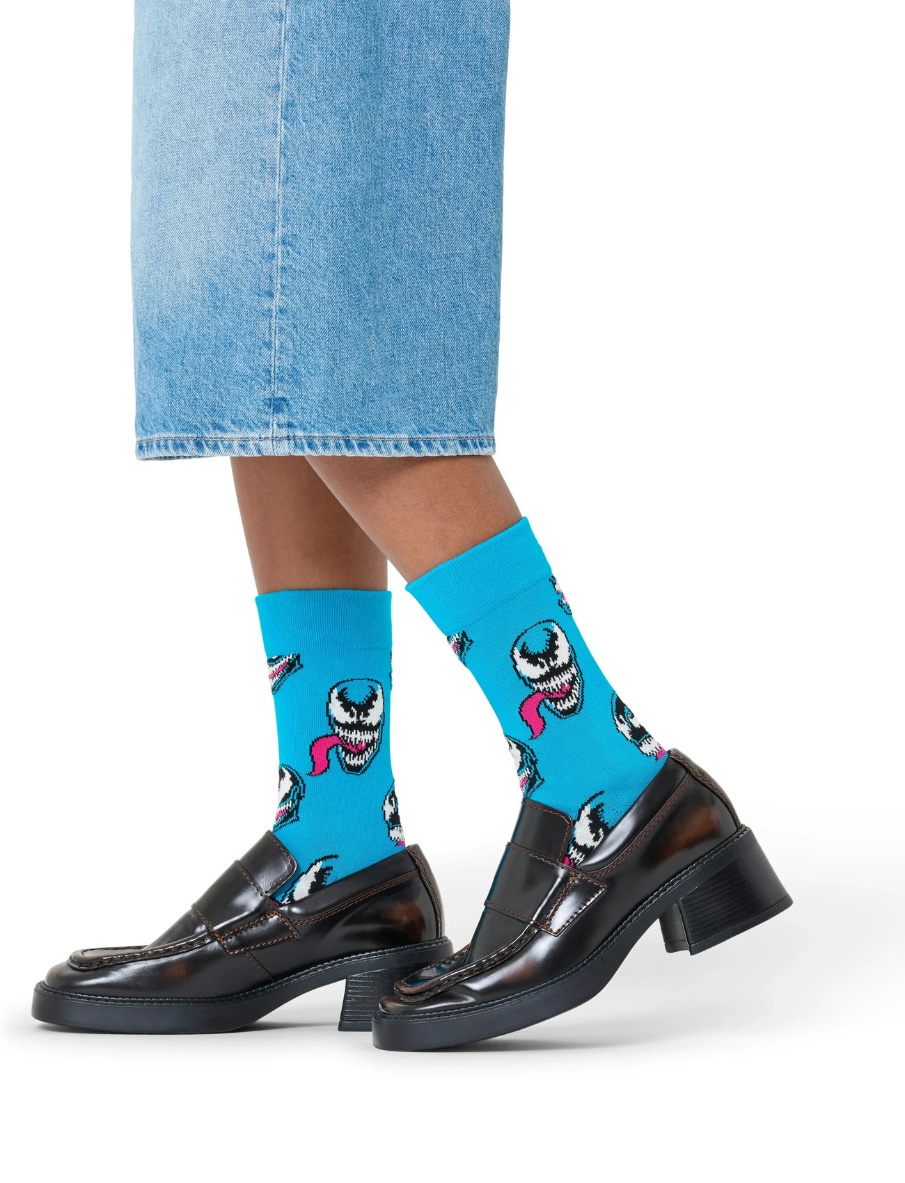Happy Socks Marvel Spider-Man Venom Sock, 41-46, Blue, Sokker > Almindelige Sokker, Herre