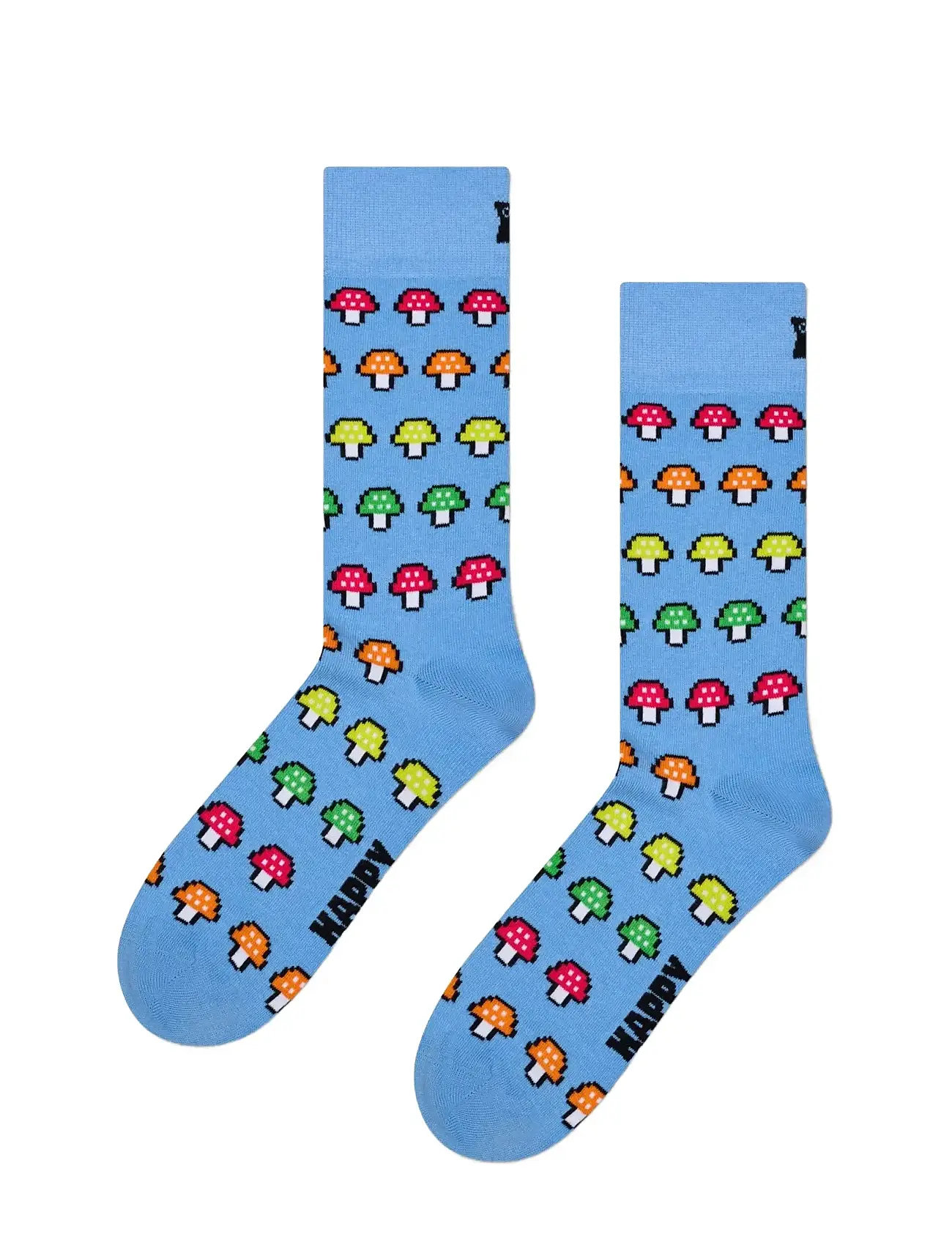 HAPPY Socken Mushroom Stripe Socke Blau - 41-46 - Damen