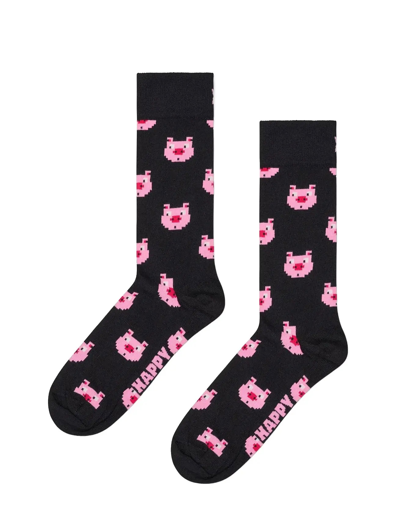HAPPY Socken Pig Socke Schwarz - 41-46 - Damen