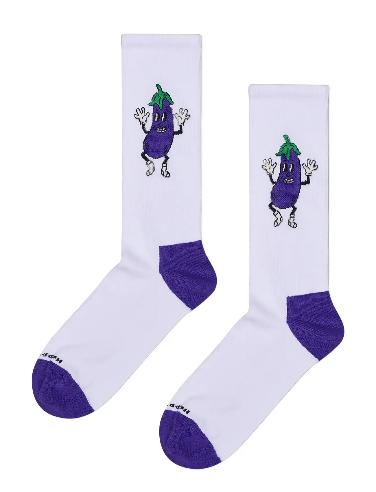HAPPY Socken Aubergine Sneaker Socke Weiß - 36-40 - Damen