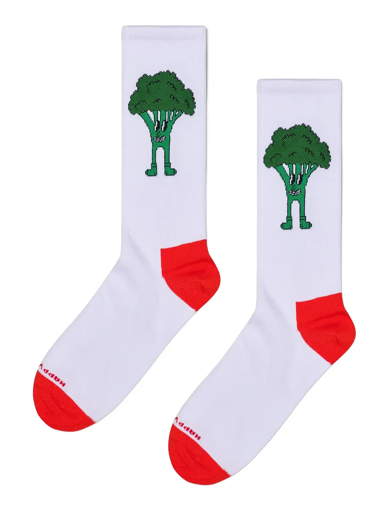 HAPPY Socken Broccoli Sneaker Socke Weiß - 36-40 - Damen