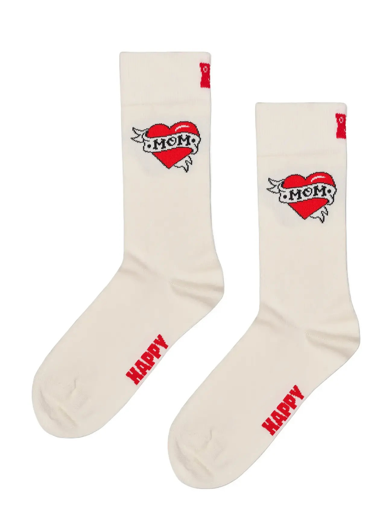 HAPPY Socken Mother's Day Socke Weiß - 36-40 - Damen
