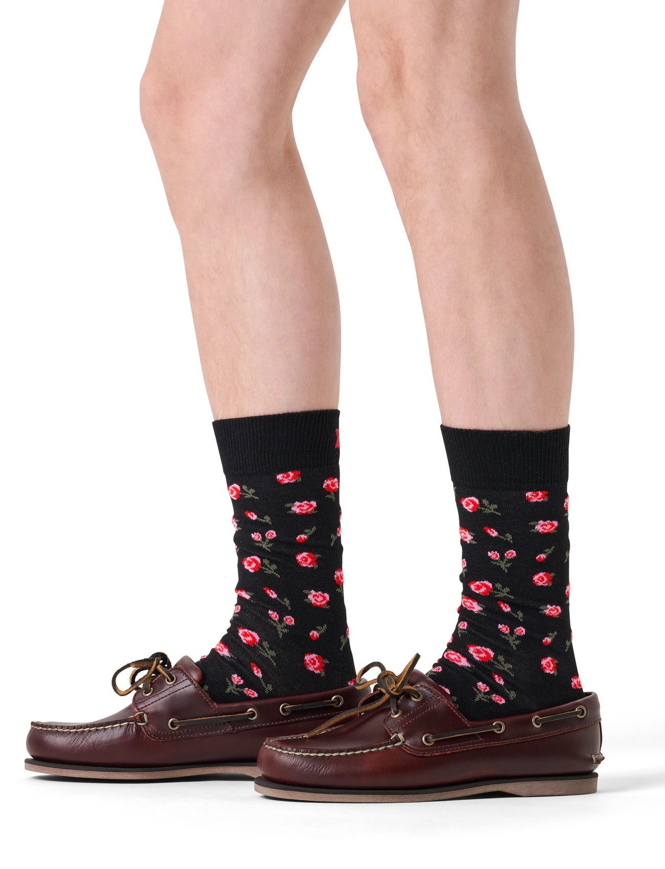 Happy Socks Roses Sock, 36-40, Black, Sokker > Almindelige Sokker, Herre