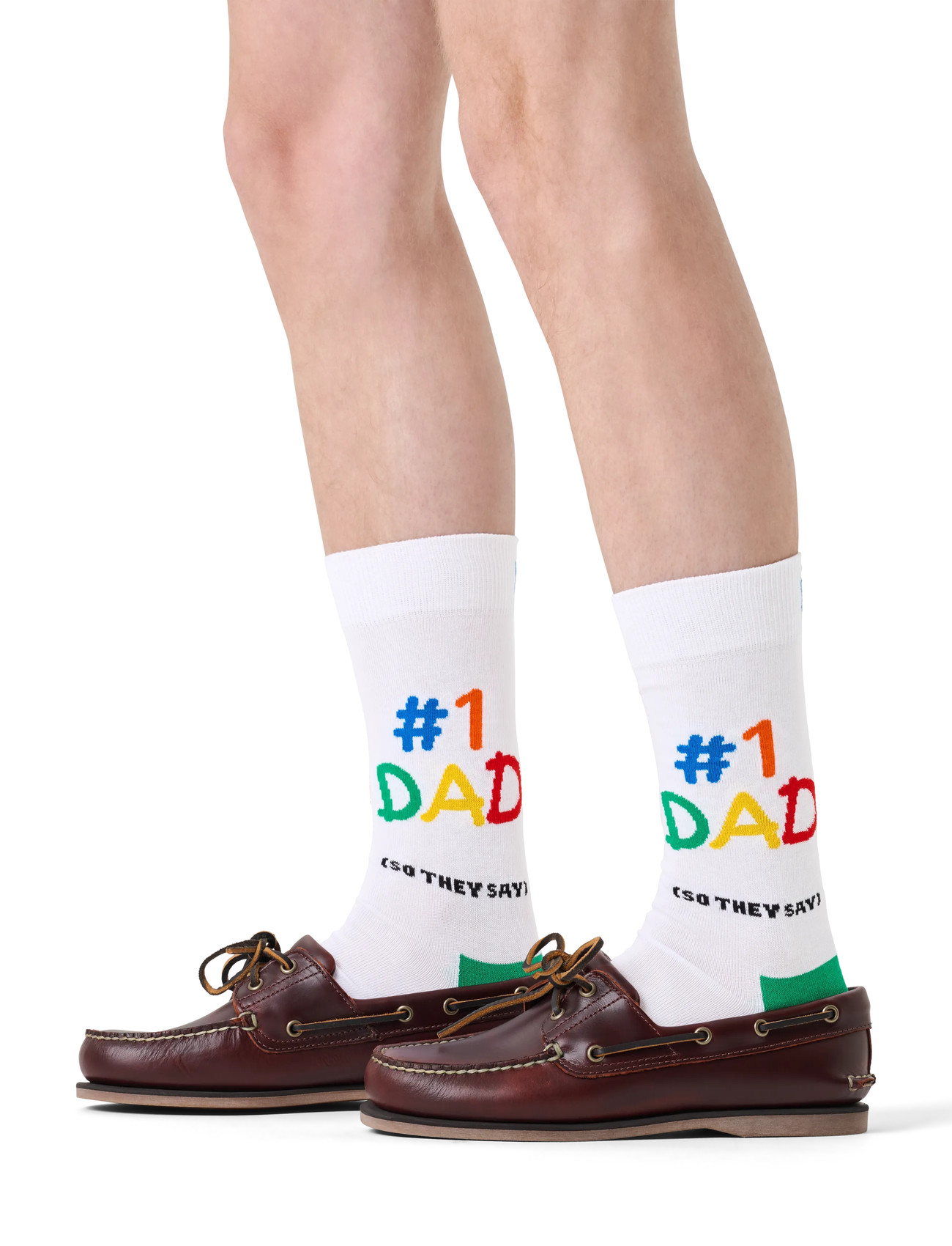 Happy Socks No1 Dad Sock, 41-46, White, Sokker > Almindelige Sokker, Herre