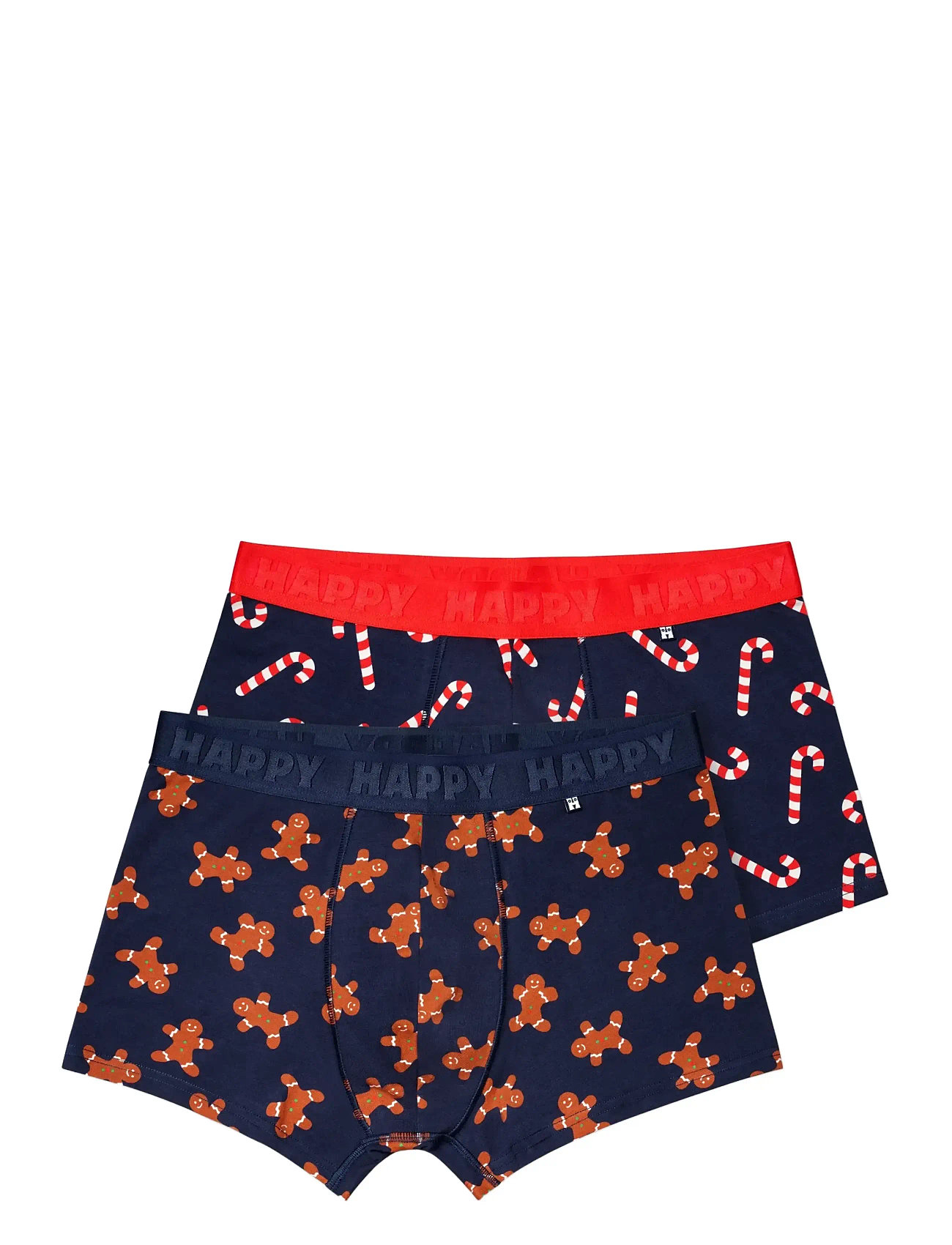 HAPPY Socken 2-Pack Gingerbread Kurz Boxershorts Gift Set Patterned - L - Herren