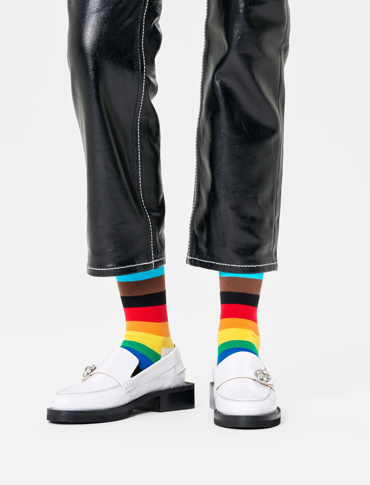 Happy Socks Pride Stripe Sock, 36-40, Multi/patterned, Sokker > Almindelige Sokker, Herre