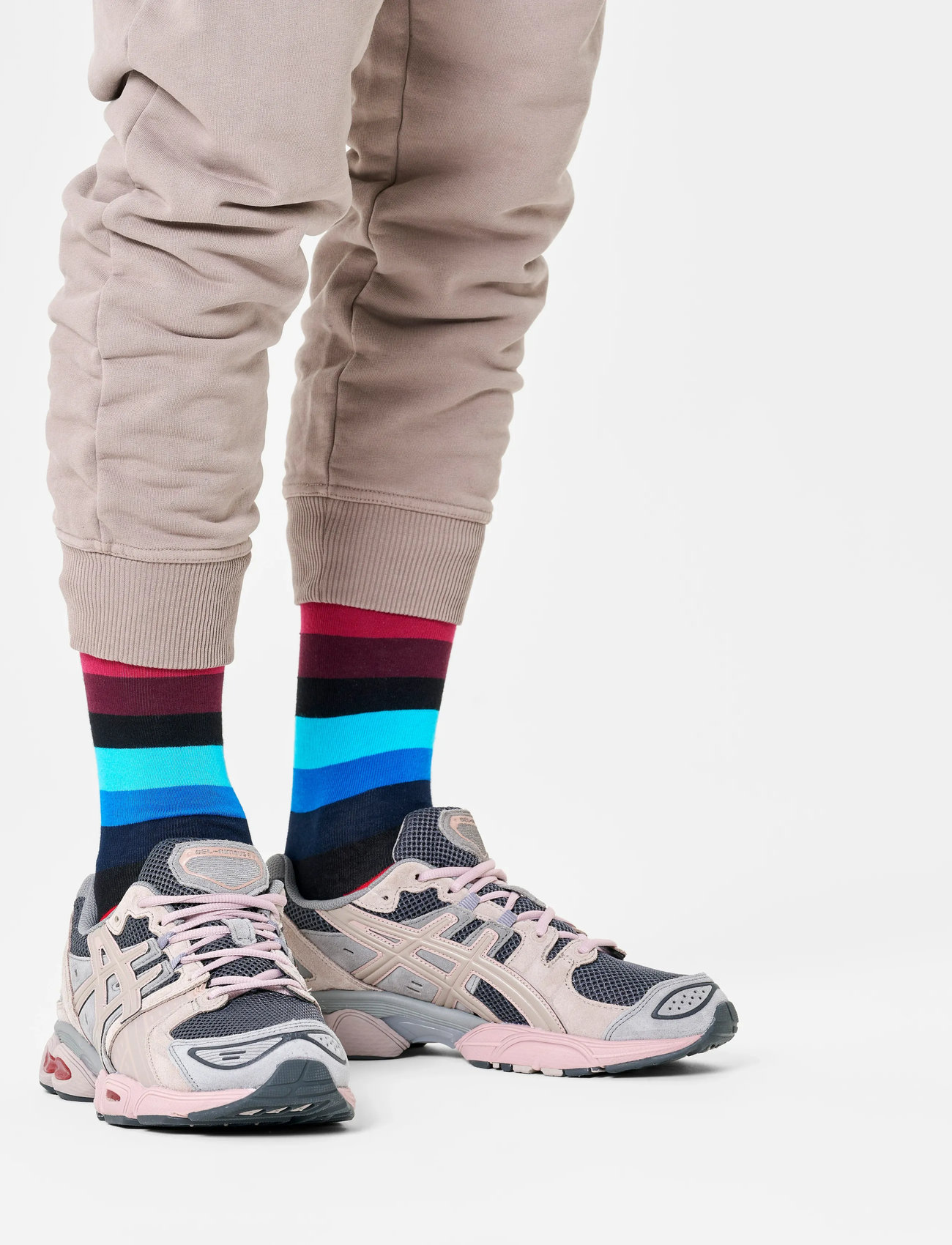 Happy Socks Stripe Sock, 36-40, Black, Sokker > Almindelige Sokker, Dame