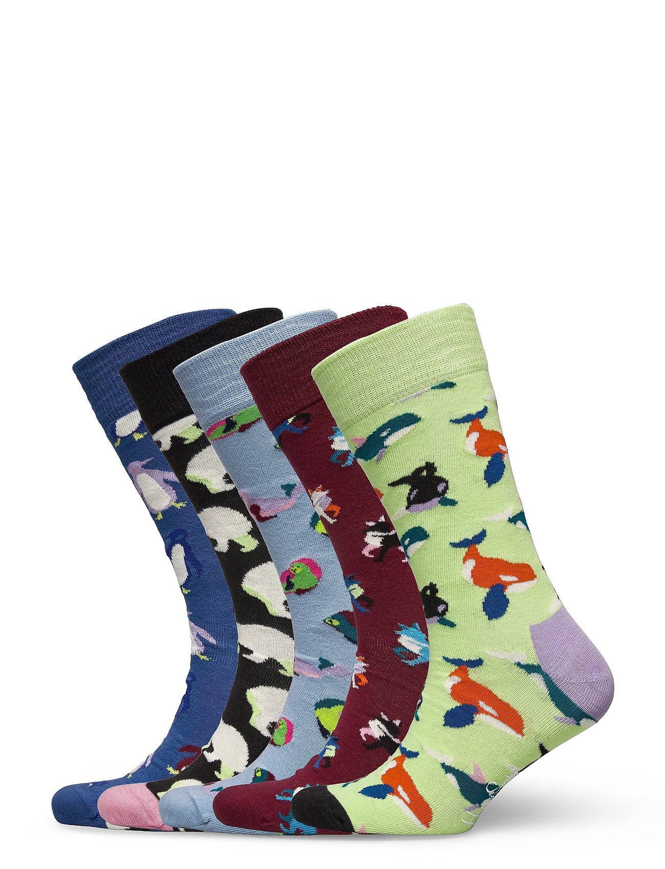 Animal Gift Set 5-Pack Underwear Socks Regular Socks Sininen Happy Socks