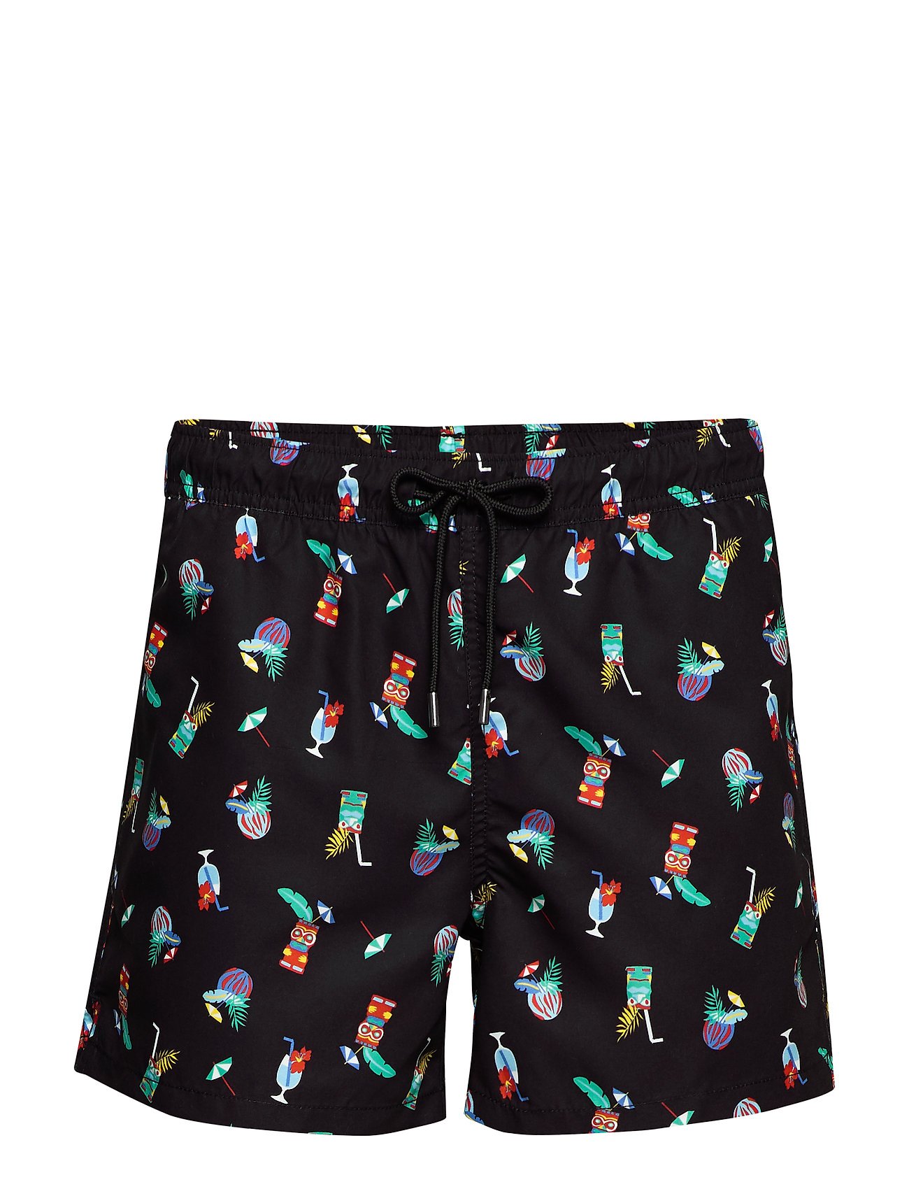 Tiki Soda Swim Shorts Badeshorts Black Happy Socks