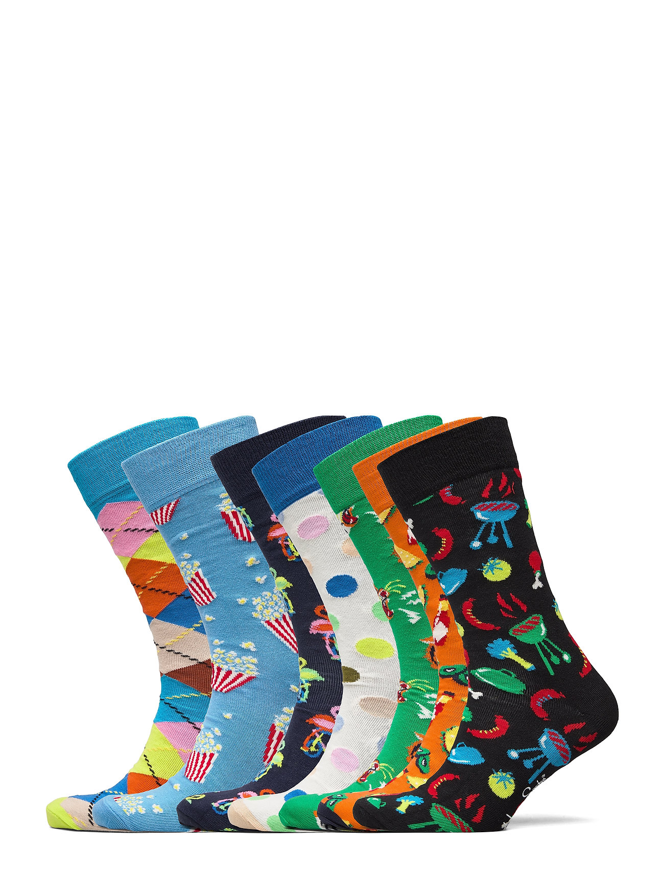 7-Pack 7 Days Socks Gift Set Underwear Socks Regular Socks Monivärinen/Kuvioitu Happy Socks